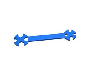 ZYIHNIRB Adjustable Aluminum Open-End Wrench, Multifunctional And Lightweight Tool, And Ideal for Workshop, Model Making And General Use, Blue