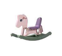 ZYIHNIRB Children Rocking Horse PP Multifunctional Indoor Riding Toy Push Horse Pusher Stable Support Coordination Suitable for Home Play Motor Skills, Pink