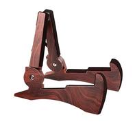 ZYIHNIRB Compact Folding Guitar Stand, Foldable, Reliable Stability for Acoustic And Electric Bass Guitars, Various Uses, Suitable for Musicians And Performers, Dark Brown
