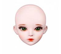 ZYIHNIRB Doll Figure Ball-Jointed Doll Articulated Collectible Model Customizable DIY Makeup Interchangeable Parts Rubber Suitable for Artistic Practice Gift Giving, Mengmeng Makeup Head