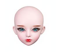 ZYIHNIRB Doll Figure Ball-Jointed Doll Articulated Collectible Model Customizable DIY Makeup Interchangeable Parts Rubber Suitable for Artistic Practice Gift Giving, Jiaojiao Makeup Head