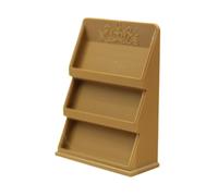 ZYIHNIRB Dollhouse Bookshelf Model Mini Book with Realistic PP Structure for Use in Architecture Displays Crafts Animation And Plans, dark brown