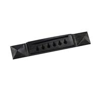 ZYIHNIRB Guitar Bridge Component Ebony Wood for Acoustic And Classical Guitar Pyramid Shape Saddle Easy Installation Suitable for Rehearsal Gift Tai, A Ebony