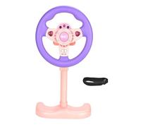 ZYIHNIRB Interactive Educational Driving Toy Steering Wheel Simulator for Fine Motor Skills, Sound And Light Animation, PP Structure for Children's Learnin, Purple