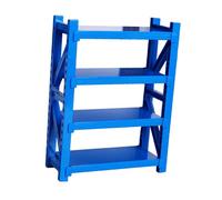 ZYIHNIRB Miniature Storage Shelf for Dollhouse, 4 Tiers, for The Garden, blue