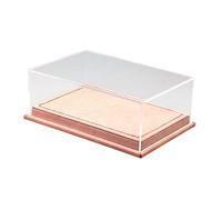 ZYIHNIRB Model Car Display Case, Dustproof, 1:64 Scale, 3 Parking Positions, Decorative Display Case, Storage Box for Figures, Pink