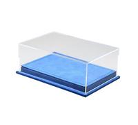 ZYIHNIRB Model Car Display Case, Dustproof, 1:64 Scale, 3 Parking Positions, Decorative Display Case, Storage Box for Figures, Blue