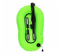 ZYIHNIRB Nylon Diving Vest Backmount Technical Wing Harness Flexible Mountings 4 Inch Slots Suited for Professional Divers Cold Water Challenges, Fluorescent Green