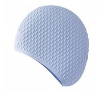 ZYIHNIRB Silicone Swimming Cap Swim Cap Swim Hat Expandable Room Domed Smooth Material Comfortable Fit Suitable for Women Adult Pool Exercise Swimming Lessons, Nordic Blue