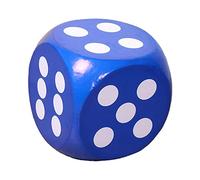 ZYIHNIRB Soft Foam Jumbo Big Playing Dice, D6 Math Teaching, Early Math Games, 12in Game Dice for Classroom, Boys Girls, Kids Party Favors, Blue