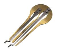 ZYIHNIRB The Jew's Is A Professional Folk Musical Instrument Made of Transparent Metal. It Is A Traditional And Lightweight Russian Jew's Harp, Gold
