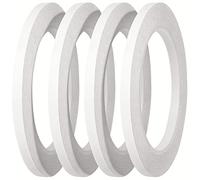 Zyilan Thin Double Sided Tape for Crafting, Card Making, Gifts, Scrapbooking, Office School Stationery Supplies, Hand Tearing, Paper Backing (4 Rolls, 1/4" x 32 Yards Per Roll)