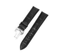 zyimodl 10-24mm Classic Design Breathable & Skin-friendly Cowhide Watch Strap with Quick-Release Butterfly Buckle, 18mm