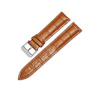 zyimodl 12-24mm Classic Design Breathable & Skin-friendly Cowhide Watch Strap with Installation Tool, 18mm
