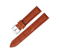 zyimodl 12-24mm Simple Style Skin-friendly & Soft Genuine Leather Watch Strap for Quartz Watches, 19mm