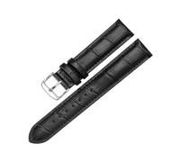 zyimodl 12-24mm Simple Style Skin-friendly & Soft Genuine Leather Watch Strap for Quartz Watches, 19mm
