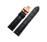 zyimodl 14-22mm Classic Design Skin-friendly & Soft Italian Cowhide Watch Strap for Quartz Watches, Mechanical Watches, 20mm