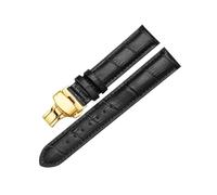 zyimodl 14-24mm Classic Design Lightweight & Breathable Cowhide Watch Strap with Quick Release Butterfly Buckle, 18mm