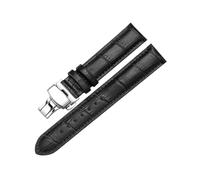 zyimodl 14-24mm Classic Design Lightweight & Breathable Cowhide Watch Strap with Quick Release Butterfly Buckle, 18mm
