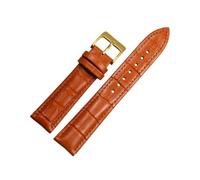 zyimodl 14-24mm Classic Design Soft & Flexible Genuine Leather Watch Strap with Stainless Steel Pin Buckle and Installation Tool, 18mm
