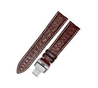 zyimodl 16-24mm Quick-Release American Alligator Leather Watch Strap with Installation Tool, 18mm