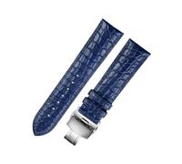 zyimodl 16-24mm Quick-Release American Alligator Leather Watch Strap with Installation Tool, 20mm