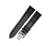 zyimodl 16-24mm Quick-Release American Alligator Leather Watch Strap with Installation Tool, 20mm