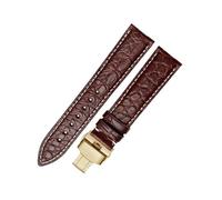 zyimodl 16-24mm Quick-Release American Alligator Leather Watch Strap with Installation Tool, 22mm