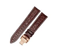 zyimodl 16-24mm Quick-Release American Alligator Leather Watch Strap with Installation Tool, 22mm