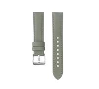 zyimodl 18-22mm Simple Style Breathable Canvas & Cowhide Combination Watch Strap with Quick-Release Spring Pin, 19mm