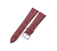 zyimodl 18-24mm Classic Design Colorful Skin-friendly Cowhide Watch Strap for Mechanical Watches, 18mm