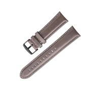 zyimodl 18-24mm Simple Style Breathable & Soft Cowhide Leather Strap for Smart Watches, 18mm