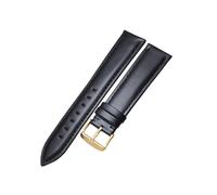 zyimodl 18-24mm Simple Style Soft & Skin-friendly Cowhide Leather Watch Strap for Quartz Watches, 19mm