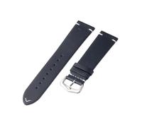 zyimodl 18-24mm Slim Design Oil Waxed Leather Watch Strap with Installation Tool, 18mm