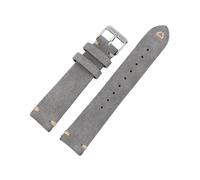zyimodl 18-24mm Vintage Style Colorful Suede Leather Watch Strap with Quick-Release Spring Pin, 18mm