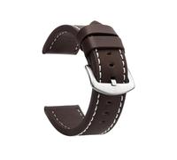 zyimodl 18-24mm Vintage Style Sl inish Thickened Cowhide Watch Strap for Smart Watches, 18mm