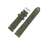 zyimodl 18mm/19mm/20mm/22mm Quick Release Bright Color Suede Leather Watch Strap with Beige Sewing Thread Decoration