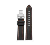 zyimodl 20-24mm Simple Style Quick-Release Breathable Nylon Watch Strap with Skin-friendly Cowhide Leather Lining, 19mm