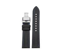 zyimodl 20-24mm Simple Style Quick-Release Breathable Nylon Watch Strap with Skin-friendly Cowhide Leather Lining, 19mm