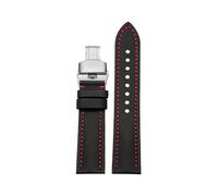 zyimodl 20-24mm Simple Style Quick-Release Breathable Nylon Watch Strap with Skin-friendly Cowhide Leather Lining, 19mm