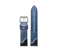 zyimodl 20-24mm Vintage Style Slim Design Soft & Flexible Cowhide Watch Strap with Quick-Release Pin, 20mm