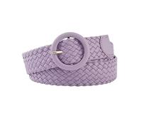zyimodl Women's Sweet Color Leather Braided Casual Belts for Jeans, Dress, Shorts