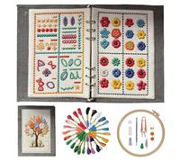 zyinoant 2026 New Embroidery Kit Embroidery Book Kits Include Complete Toolkit and Instructional Tutorial for Beginners and DIY Craft Lovers (Book KIT)