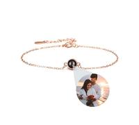 zyinoant Custom Photo Bracelet,Bracelet with Picture Inside,Personalised Bracelets for Women,Personalised Gifts for Valentine's Day Birthday Anniversary (Type 2)