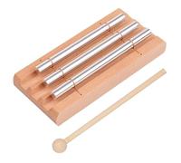 Zyiphor 3-Tone Chime Bar with Wooden Mallet, Energy Glockenspiel for Musical Early Education, Ideal Gift for Prayer, Yoga & Meditation