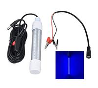 ZyjGaliliad 126 LED Fishing Light, Submersible Underwater Fishing Lamp, 1000lm IP68 Night Fish Finder Light with 13W AC12-36V for Shrimp Squid Perch Sea Fishing (Blue Light)