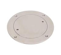ZyjGaliliad 5in 316 Stainless Steel Deck Plate, Round Inspection Hole Cover for Ships, Sturdy and Easy to Install with Pre-Drilled Countersink Hole