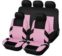 ZYJHGF Car Seat Cover Sets for FPV Force 8 2006-2008, 5 Seats Full Surround Seat Protector Comfortable and Breathable Interior Accessories,G-Pink