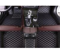 ZYJHGF Leather Car Floor Mats for Hyundai Santa Fe 2015 2016 2017 7 seats, Waterproof Non-Slip Car Mats, Floor Liners Carpet Full Set for Right-Hand Drive Vehicle,D-Black