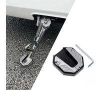 ZYJHGF Motorcycle Kickstand Pad for Piaggio X9 Evolution 125 2005 2006 2007, Aluminium Motorcycle Bracket Side Extended Universal Anti-Skid Enlarged Base Stand Pads,D-Grey